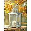 Silver Scrollwork Candle Lantern 13" Image 1