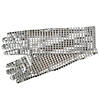 Silver Sequined Girl Child Halloween Gloves Costume Accessory - One Size Image 1