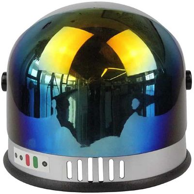 Silver Space Helmet Adult Costume Accessory  One Size Image 1