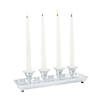 Silver Taper Candle Holder Tray Image 1