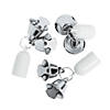 Silver Wedding Bell Pencil &amp; Ribbon Wand Caps - 24 Pc. Image 1