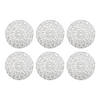 Silver Woven Paper Round Placemat (Set Of 6) Image 1