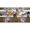 Silver Woven Paper Square Placemat (Set Of 6) Image 4