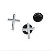 Silvertone Cross Pins - 12 Pc. Image 1