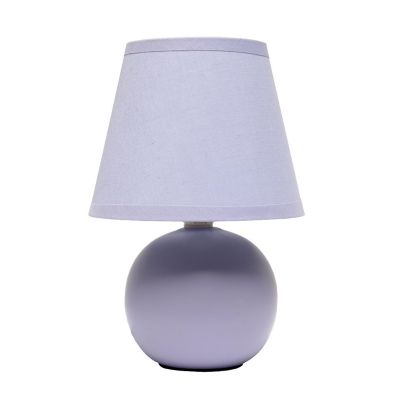 Simple Designs Mini Ceramic Globe Table Lamp Image 1