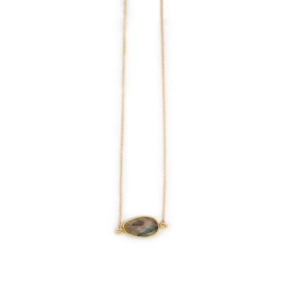 Simple Necklace Labradorite Image 1