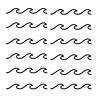 Simplistic Waves Peel &amp; Stick Wall Decals Image 1
