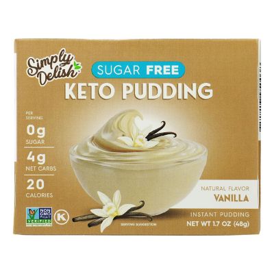 Simply Delish Pudding Mix - Vanilla - Case of 6 - 1.7 oz Image 1