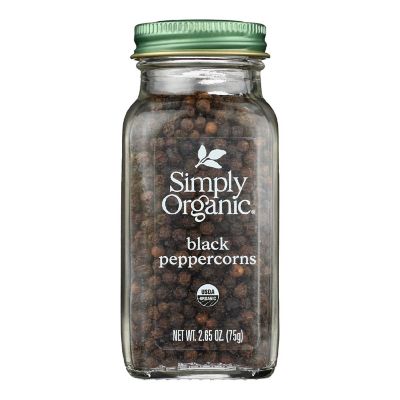 Simply Organic Black Peppercorns - Case of 6 - 2.65 oz. Image 1