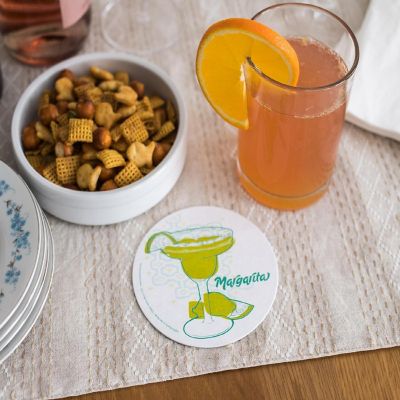 Single Retro Cork Drink Coaster - Margarita Image 1
