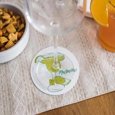 Single Retro Cork Drink Coaster - Margarita Image 2