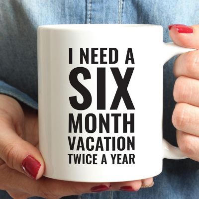 Six Month Vacation ceramic mug Image 1