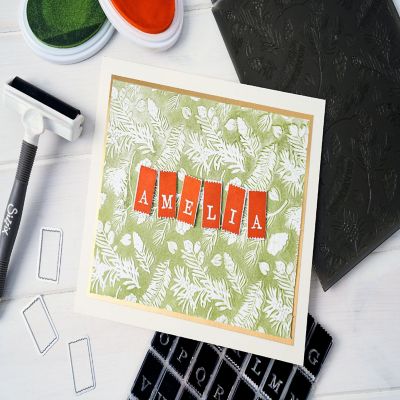 Sizzix 3D Textured Embossing Folder By 49 And Market-Pines Image 1