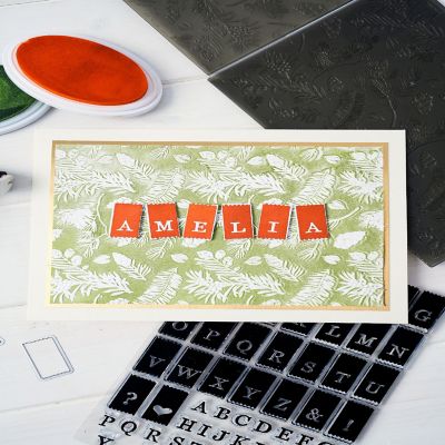 Sizzix 3D Textured Embossing Folder By 49 And Market-Pines Image 2