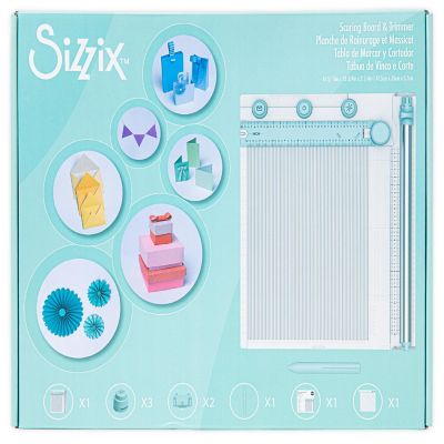 Sizzix Making Tool Scoring Board &amp; Trimmer-9 Pieces Image 1