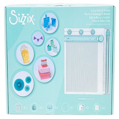 Sizzix Making Tool Scoring Board &amp; Trimmer-9 Pieces Image 1