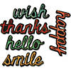 Sizzix Thinlits Dies By Tim Holtz -Shadow Script #2 - 10 Pc. Image 1