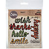 Sizzix Thinlits Dies By Tim Holtz -Shadow Script #2 - 10 Pc. Image 1