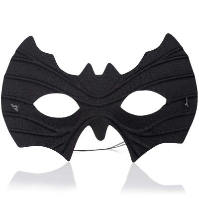 Skeleteen Bat Eye Mask Costume - Superhero Black Bat Face Masks Dress Up Costume Accessories for Adults and Kids Image 1