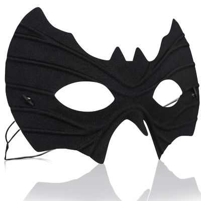 Skeleteen Bat Eye Mask Costume - Superhero Black Bat Face Masks Dress Up Costume Accessories for Adults and Kids Image 2