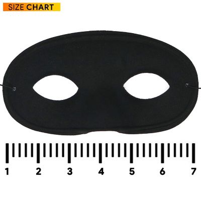 Skeleteen Black Superhero Eye Accessories - Mysterious Black Half Masks Masquerade Accessory for Adults and Kids Image 2