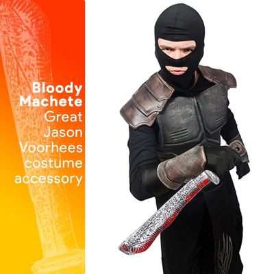 Skeleteen Bloody Machete Costume Prop - Fake Realistic Bleeding Knife Toy for Costumes and Cosplay Image 2
