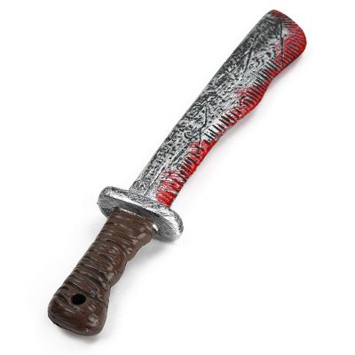 Skeleteen Bloody Machete Costume Prop - Fake Realistic Bleeding Knife Toy for Costumes and Cosplay Image 3