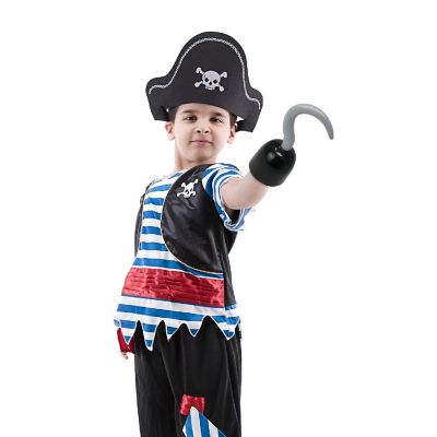 Skeleteen Captain Hook Costume Accessories - Plastic Hook Pirate Costume Accessory - 1 Piece Black Image 2