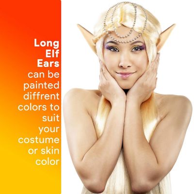 Skeleteen Costume Elf Ear Cuffs - Fairy Mystical Pixie Elven Ears Two Sets of Different Sizes for Men Women and Childrens Costumes Image 2