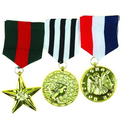 Skeleteen Costume Military Officer Medals - US Army Medal for Soldier Coat Jacket Costume Uniform Image 1
