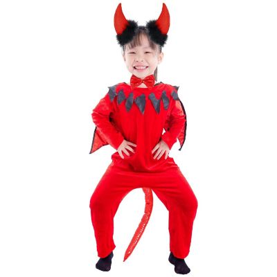 Skeleteen Devil Costume Accessory Set - Demon Costume Accessories Kit Includes Horns, Bowtie and Tail Image 3