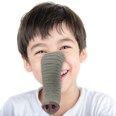 Skeleteen Elephant Nose Costume Accessory - Pretend Play Animal Elephant Noses for Adults and Kids Gray Image 3