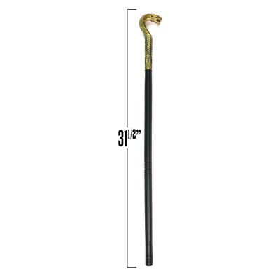 Skeleteen King Cobra Pimp Cane - Egyptian Style Staff or Scepter for Emperor - 1 Piece Costume Accessory Prop Image 1