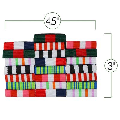 Skeleteen Military Combat Medal Ribbons - Pretend Army War Hero Costume Accessories Ribbon Medals Pins Image 1