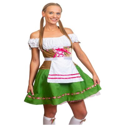 Skeleteen Oktoberfest Beer Girl Costumes - German Bavarian Traditional Womens Oktober Fest Dirndl Dress Image 2