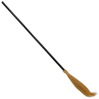 Skeleteen Witch Broomstick Costume Accessories - Realistic Wizard Flying Broom Stick Accessory for Costumes Image 1