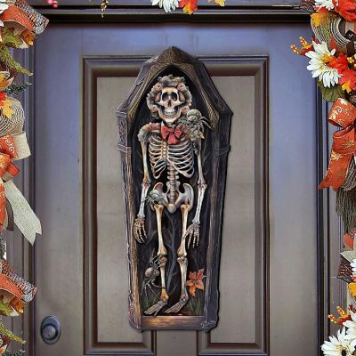 Skeleton Coffin Holiday Door Decor by G. DeBrekht Image 1