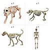 Skeleton Dog Walker Halloween Plastic Decorating Kit - 4 Pc. Image 1