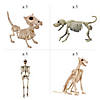 Skeleton Dog Walker Plastic Halloween Decorating Kit - 4 Pc. Image 1