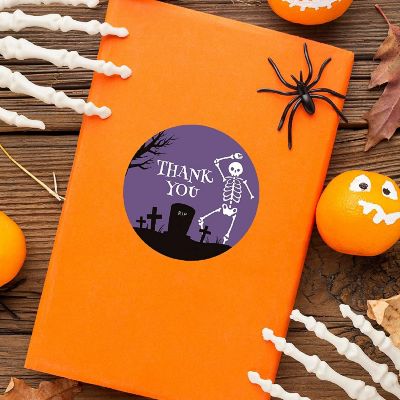 Skeleton Graveyard Halloween TY 2in 40pk Image 2
