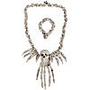 Skull Necklace And Bracelet Image 2