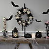 Skulls and Chains with Gray Roses Halloween Wreath  15-Inch  Unlit Image 2