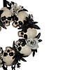 Skulls and Chains with Gray Roses Halloween Wreath  15-Inch  Unlit Image 3