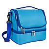 Sky Blue Two Compartment Lunch Bag Image 1