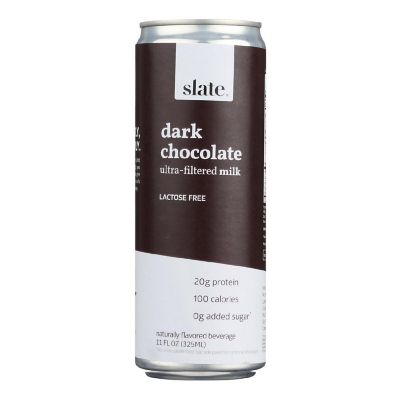 Slate Milk - Milk Aseptic Lf Dark Chocolate - Case of 12 - 11 FZ Image 1