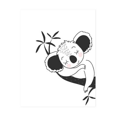 Sleeping Baby Koala Art 8.5x11in 1-Pack Image 1