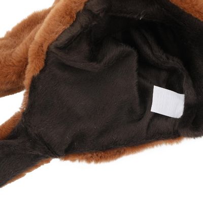 Sloth Face Youth Brown Hat With 3D Moveable Arms Image 2