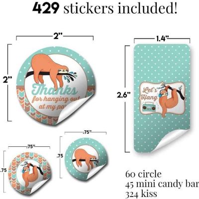 Sloth Sticker Bundle 429pc. by AmandaCreation Image 1