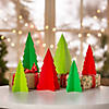 Slotted Christmas Tree Tabletop Decorations - 6 Pc. Image 1
