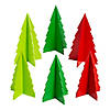 Slotted Christmas Tree Tabletop Decorations - 6 Pc. Image 1
